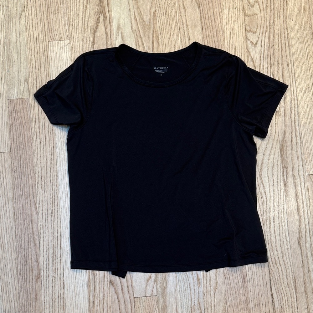 Athleta Black Short Sleeve Tee